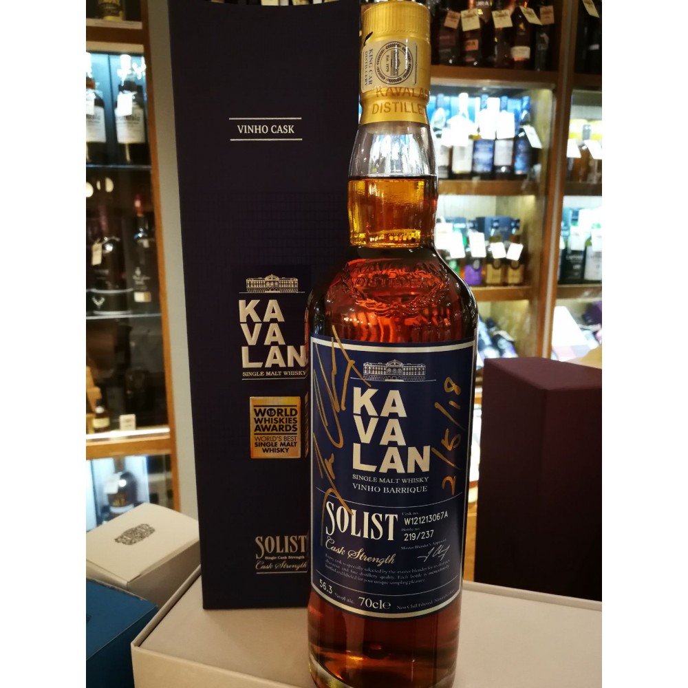 Kavalan Solist Vinho Barrique Limited Edition Signed Bottle Whisky